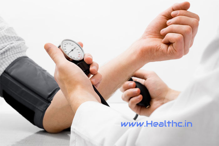 Doctor measuring blood pressure